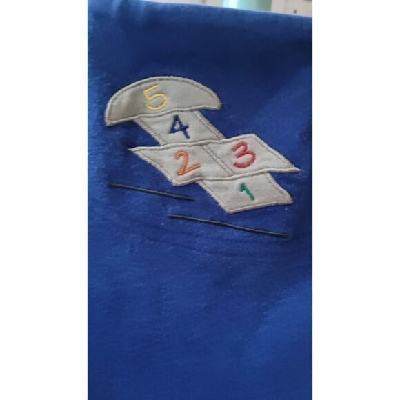 Embriodered Teacher Sweatshirt Bechamel Vintage Women's Top Size Large Blue - Picture 10 of 13